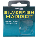 Silverfish Maggot Hook to Nylon (Barbless)