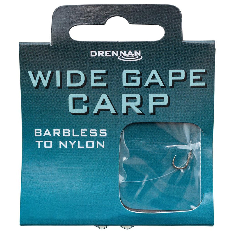 Wide Gape Carp Hook to Nylon (Barbless)