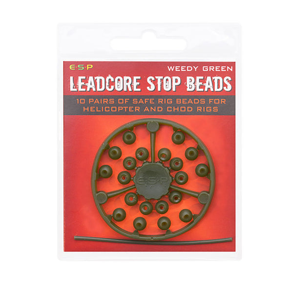 Leadcore Stop Beads (Green)